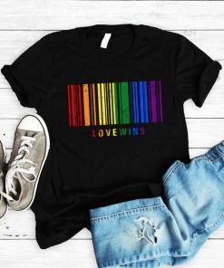 Gay Pride Rainbow Barcode T-shirt LGBTQ Pride Shirt LGBT Support Shirt