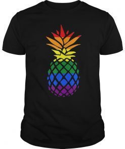 Gay Pride Rainbow Pineapple Summer T-Shirt