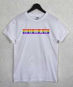 Gay Pride t shirt - Human Gay Rainbow flag LGBT t shirt tee
