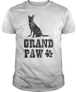 German Shepherd Grand Paw Shirt Grandpaw Grandpa Dog Lover