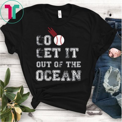 Go Get It out of the Ocean Max Muncy Blue T-Shirt