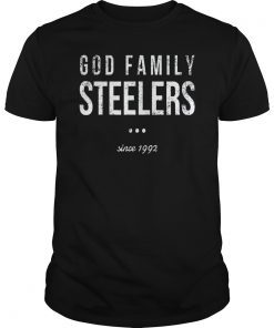 God Family Steelers T-Shirt Father's Day tee