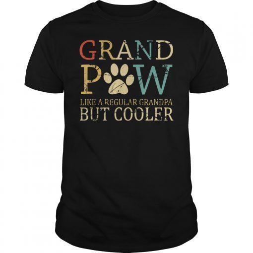 Grand Paw Dog Shirt Grandpaw Grandpa Lover Dog Tee Shirts