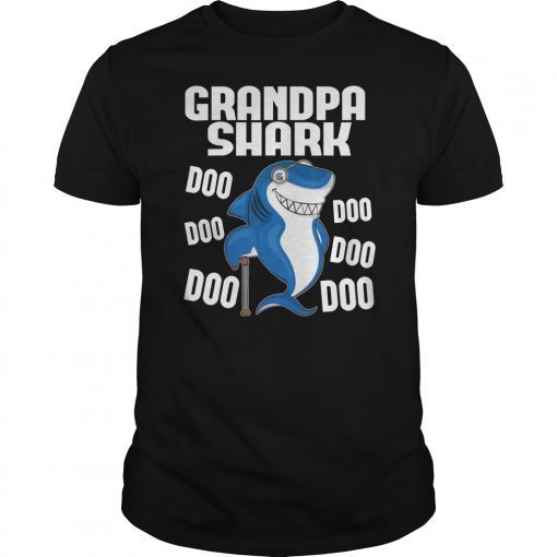 Grandpa Shark Tee shirts Doo Doo Doo Matching Family Gift Tee