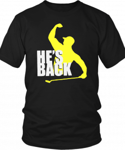 HE'S BACK FIST PUMP SHIRT TIGER WOODS WON HIS FIRST MAJOR GOLF CHAMPIONSHIP SINCE 2008 ON SUNDAY