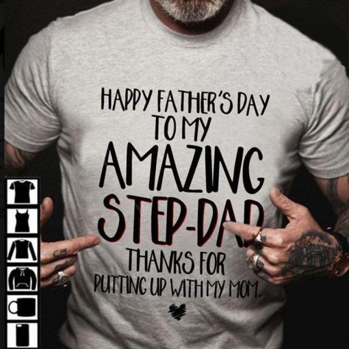 Happy Father's Day To My Amazing Step-Dad Men T-Shirt