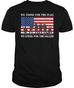 I Don't Kneel I Stand For The National Anthem Flag T-shirts