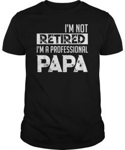 I'm Not Retired I'm Professional Papa Retirement TShirts Gift