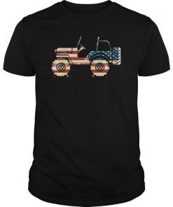 Jeep USA Flag4th Of July Gift Tee Shirt
