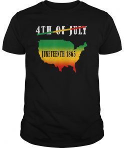 Juneteenth Ancestors Black African map American Pride Gift T-Shirt