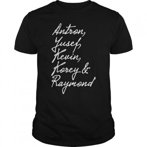 Kevin, Antron, Yusef, Korey and Raymond T-Shirt For Men Women
