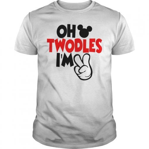 Kids 2nd Birthday Tee, Two Year Old Birthday, I'm Two, Oh Twodles T-Shirt