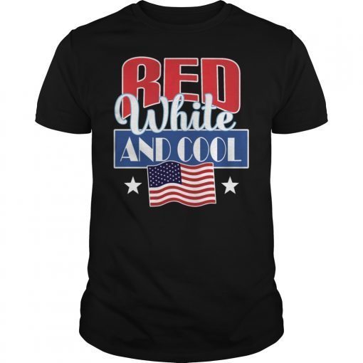 Kids Boys 4th Of July Red White And Cool Patriotic Stars Stripes Gift Tee Shirt