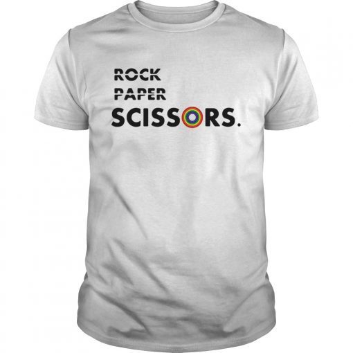 LGBT rock paper scissors shirt
