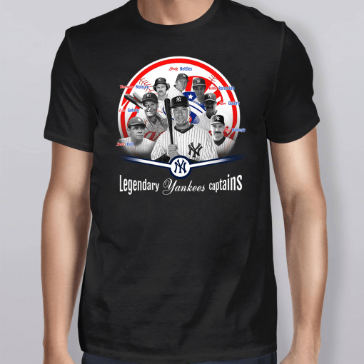 Legendary Yankees Captains Team Tee Shirt