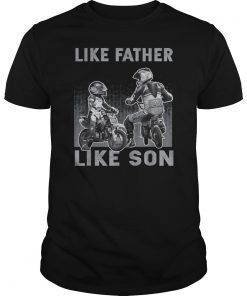 Like Dad Like Son T-shirt Motorcross Or Dirtbike Sport