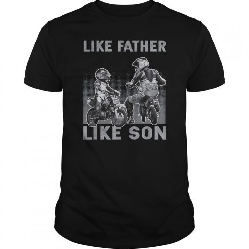 Like Dad Like Son T-shirt Motorcross Or Dirtbike Sport