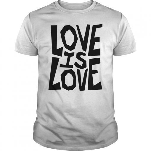 Love Is Love Gay Pride LGBT Rainbow Flag T Shirt