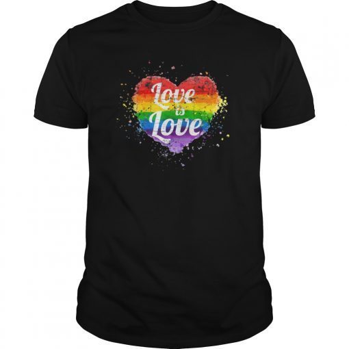 Love Is Love Pride Gay LGBT Vintage T Shirt