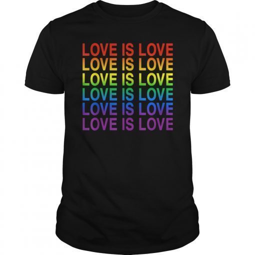 Love Is Love T-Shirt LGBT Pride Gift Tee Shirt
