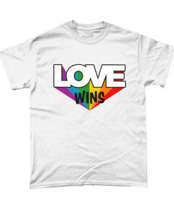 Love Wins Gay Pride T Shirt - Various Shirt Colours
