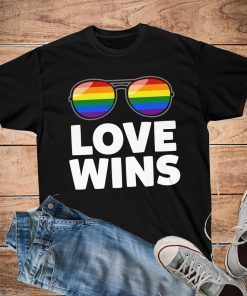 Love Wins LGBT Gay Pride Unisex Cotton Tee, Men's Or Women's T-Shirt