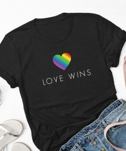Love Wins Rainbow T-Shirt, Love Wins Shirt, Love is Love Shirt, Love Wins Men's T Shirt, Gift for Him, Gift for Her, LGBTQ