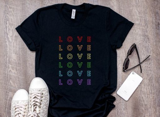 Love Wins T-shirt, Gay Pride shirt, Lesbian Gay T-shirt, Lesbian Gift, Equality T-shirt, Rainbow T-shirt, Rainbow shirt, LGBT, LGBT Pride