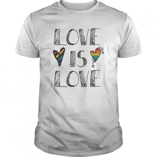 Love is Love LGBT T-shirt Gay Pride Tee Shirts