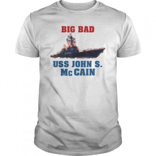 MENS USS John S McCain Support our Vets T-Shirt