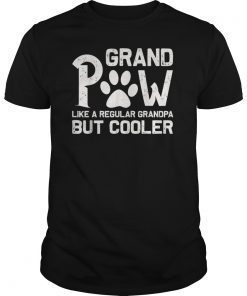 Men Grand Paw Regular Grandpa Dog funny T-shirt