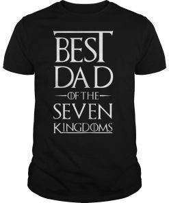 Mens Best DAD In The Seven Kingdoms Vintage Funny Men Shirt