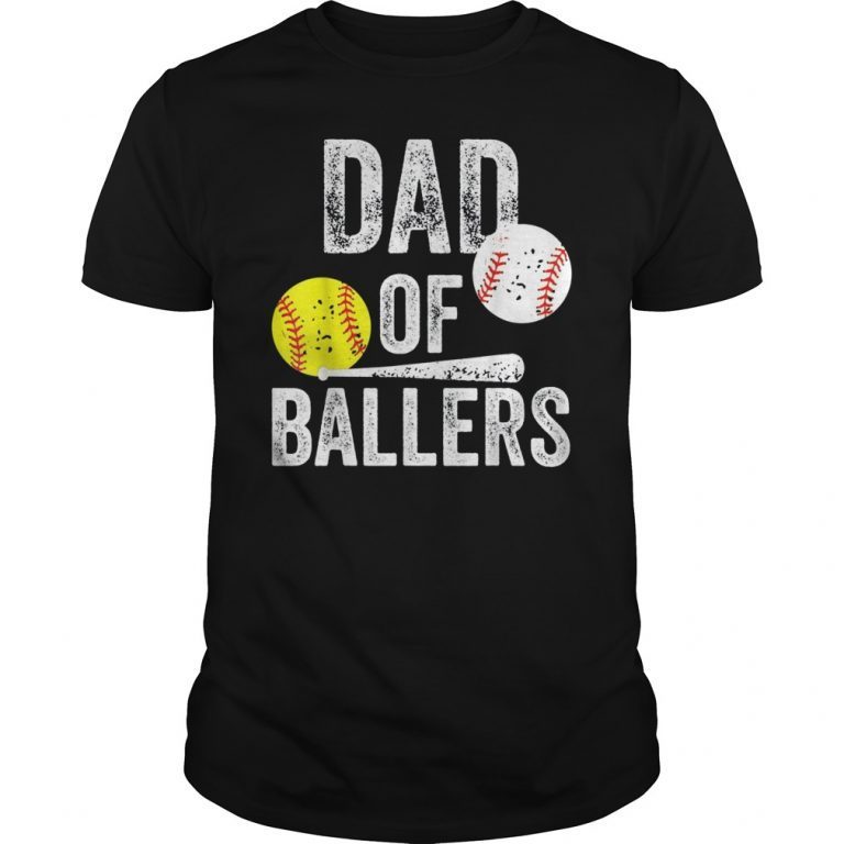 dad of ballers t shirt