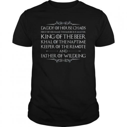 Mens Fathers Day Funny Gift T Shirt Father Of Wildling Men Women
