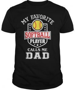 Mens Softball Dad Shirt Fathers Day Gift T-Shirts