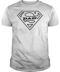 Mens Super Dad Comic Book Style Fathers Day Gift Superhero Gift TShirt