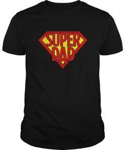 Mens Super Dad Superhero Daddy Hero Dad Funny Dad Humor Shirts