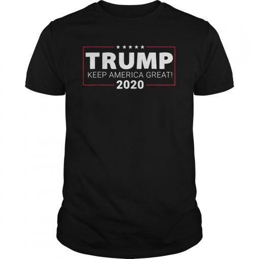 Mens Trump 2020 Keep America Great Patriotic Shirt