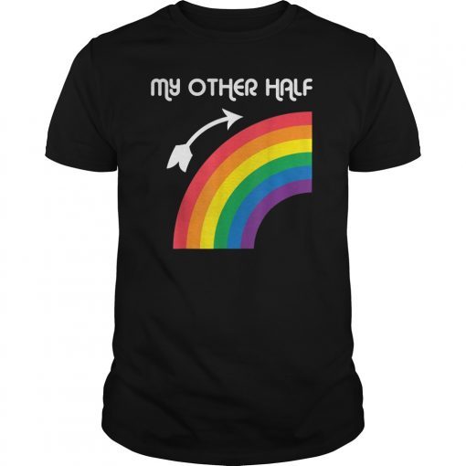 My Other Half Rainbow Gay Teen & Lesbian Couple Shirts Gift