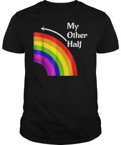 My Other Half Rainbow Left Matching Tee Shirt