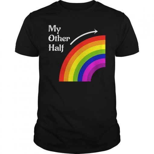 My Other Half Rainbow Right Matching T Shirt