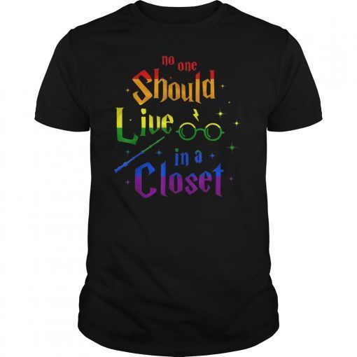 No one Should Live In a Closet Shirt LGBT gay Pride