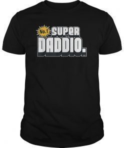 Novelty Super Daddio T-Shirt Funny Tee T Shirt