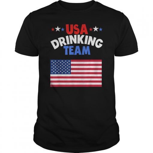 Official USA Drinking Team T-Shirt For American Party People