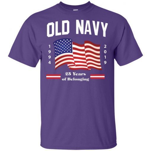 Old Navy Purple Flag 4th of July T-Shirt
