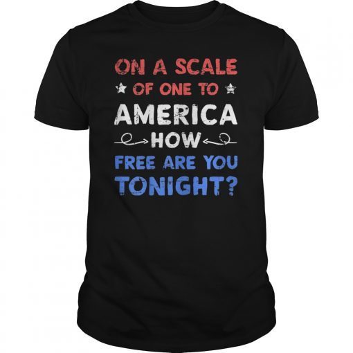 On A Scale Of One To America 4th Of July USA T-Shirt