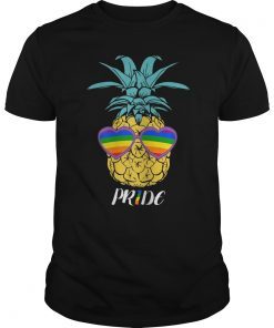 Pineapple Sunglasses Rainbow Pride LGBT T-Shirt