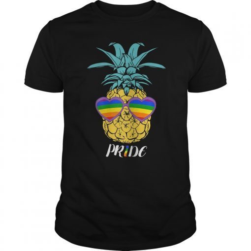 Pineapple Sunglasses Rainbow Pride LGBT T-Shirt