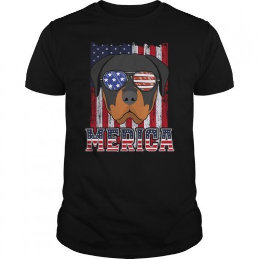 Pitbull Dad 4th of July American Flag Shirt Gifts