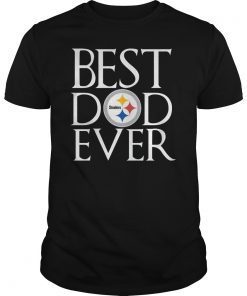 Pittsburgh Steelers Best Dad Ever T-Shirt Father's Day Gifts